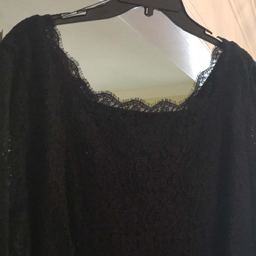 Adrianna Papell 18w long lace long-sleeved dress